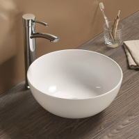 Раковина керамическая накладная (35x35) Art&Max AM-107 белый