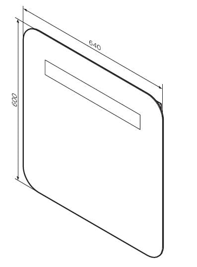 Зеркало с LED-подсветкой AM.PM Like S M81MOX0641WG