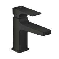 Смеситель для раковины с донным клапаном Push-Open Hansgrohe Metropol 32500670 черный матовый