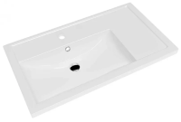 Раковина встраиваемая Grossman Фостер 30469 80 см, белый крыло справа