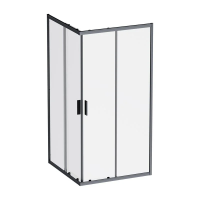 Душевой уголок (100х100) Am.Pm Gem W90G-403-100100-BT черный матовый