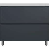 Тумба напольная без раковины 100 см Style Line Манхэттен ЛС-00002369 графит матовый