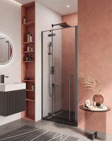 Душевая дверь (90х195) CEZARES LINER LINER-B-12-90-C-NERO-L