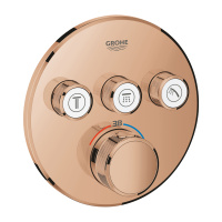 Термостат для встраиваемого монтажа на 3 выхода GROHE Grohtherm SmartControl 29121 DA0 (29121DA0) теплый закат глянец Термостат для встраиваемого монтажа на 3 выхода GROHE Grohtherm SmartControl 29121 DA0 (29121DA0) теплый закат глянец