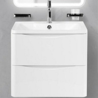 База под раковину BelBagno ACQUA-600-2C-SO-BL подвесная Bianco Lucido