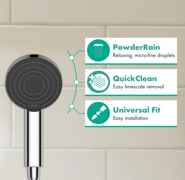 Душевая лейка Hansgrohe Pulsify 105 1jet 24120000, хром
