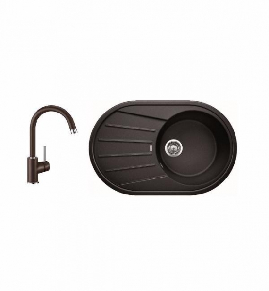 Комплект Blanco TAMOS 45 S (кофе) + MIDA (кофе) 521395M2