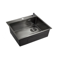 Кухонная мойка (56х50) EMAR EMB-560(TOP) PVD Dark
