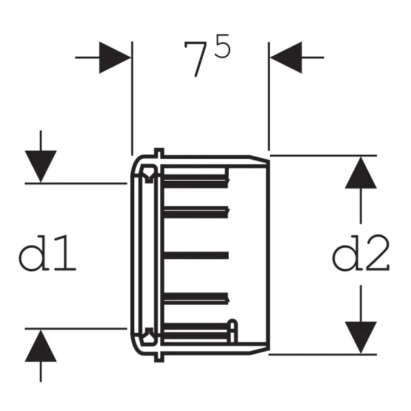 Раструб с уплотнением 90/110 Geberit 367.928.16.1