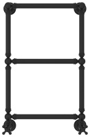 Полотенцесушитель Водяной Сунержа Ренессанс 1304 (66х40) Матовый Черный 31-0280-6640