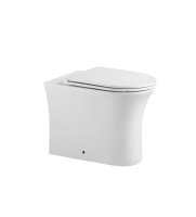 Унитаз приставной Agger AT01200 безободковый, сиденье с микролифтом