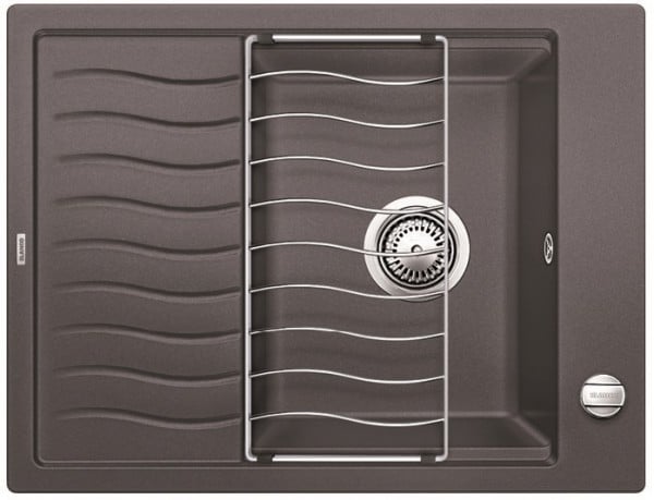 Мойка кухонная Blanco ELON 45S SILGRANIT PuraDur (темная скала), 524815