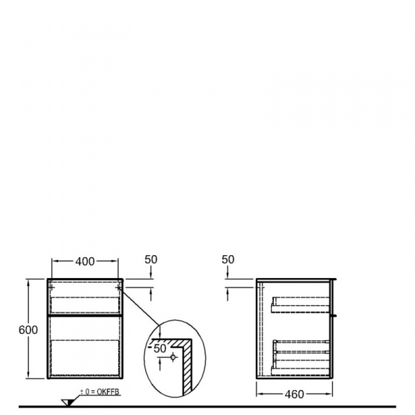 Шкаф Keramag iCon 841047000 (светлый дуб)