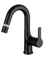 Смеситель для раковины с выдвижным изливом WONZON & WOGHAND, черный матовый WW-FE01L212-MB Смеситель для раковины с выдвижным изливом WONZON & WOGHAND, черный матовый WW-FE01L212-MB