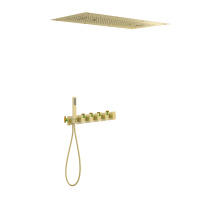 Душевая система встроенная с термостатом Timo Petruma золото матовое SX-5329/17SM