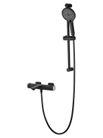 Смеситель для ванны с душем и термостатом WONZON & WOGHAND SOLID, черный матовый WW-C2011-A-MB