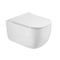 Унитаз подвесной безободковый Art&Max Monza AM232CHR/SC микролифт