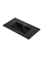 Раковина встраиваемая сверху (81,5х46,5) Orange B03-800B черный матовый