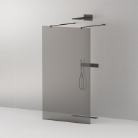 Душевая перегородка 100 см CEZARES LIBERTA LIBERTA-L-2-100-GR-NERO