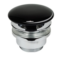 Донный клапан для раковины Kerasan 923304 черный глянец