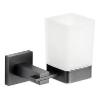 Стакан Savol стеклянный с настенным держателем  S-06558Q