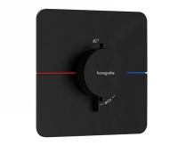 Термостат для душа с регулировкой напора Hansgrohe ShowerSelect Comfort Q 15588670 черный матовый