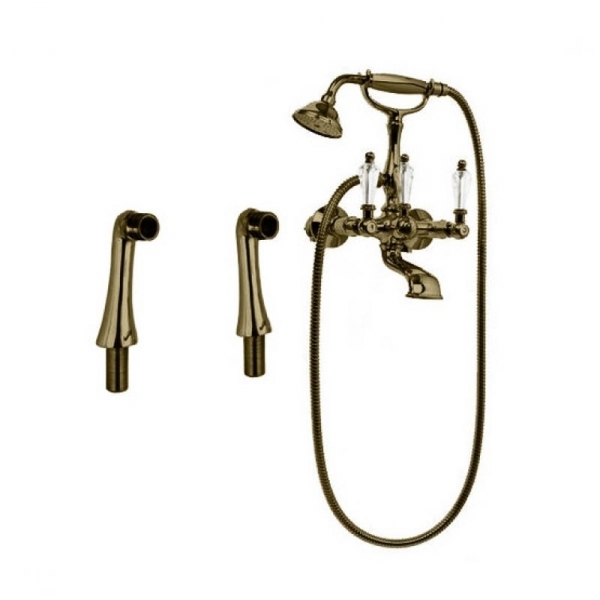 Смеситель на борт ванны с ручным душем Cezares Diamond DIAMOND-PBV-02-Sw