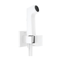 Гигиенический душ с запорным вентилем Hansgrohe Bidette E 1jet EcoSmart+ 29231700 белый матовый
