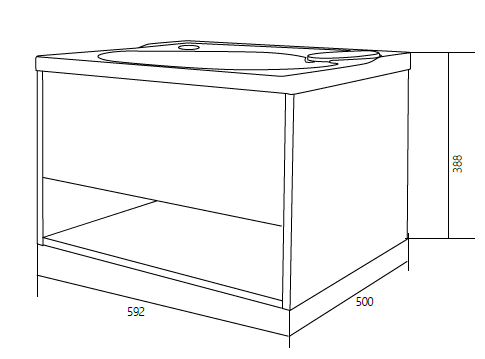 Тумба с раковиной 1Marka Naomi Ц0000004296