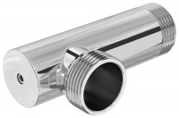 Уголок с клапаном переходной Сунержа 1" нар.р. - 1" нар.р. Матовый Черный 31-1523-1010