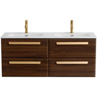 Тумба под раковину Cezares ECO-CER-N-1200-4C-SO-2-NCS-P Орех шоколад Софт без ручек