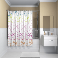 Штора для ванной комнаты IDDIS Basic B18P218i11, разноцветный