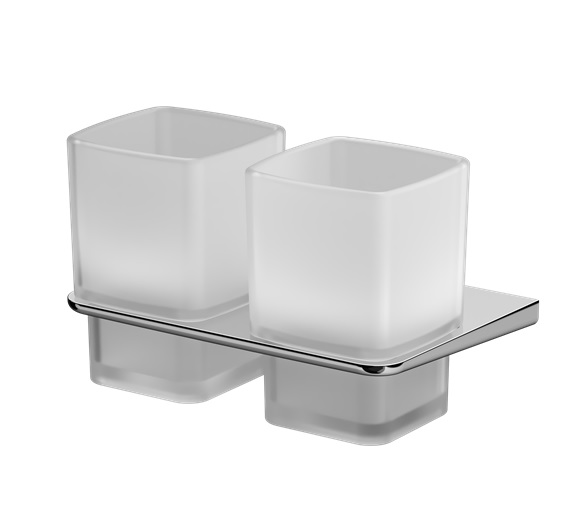 Двойной стеклянный стакан с настенным держателем Am.Pm Inspire 2.0 A50A343400