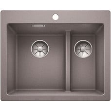 Мойка кухонная Blanco PLEON 6 Split Silgranit PuraDur (алюметаллик), 521691