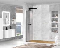 Душевая перегородка 25 см CEZARES LIBERTA LIBERTA-L-1-25-GR-NERO