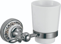 Стакан керамический с настенным держателем Savol 68а S-06858A