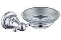 Мыльница (стекло) KAISER хром (латунь) (KH-2203)