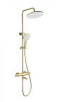 Душевая система с термостатом WONZON & WOGHAND NEO, брашированное золото WW-B3035-A2- BG Душевая система с термостатом WONZON & WOGHAND NEO, брашированное золото WW-B3035-A2- BG