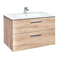 Тумба под раковину Roca Victoria 80 орех 2 ящика A857470517