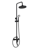 Душевая система с смесителем для ванны/душа OneLife P01-911b  черный