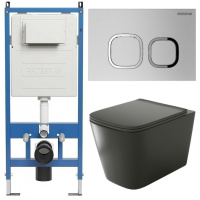 Комплект унитаза с инсталляцией Grossman Cosmo 97.4441BMS.02.110 с клавишей смыва
