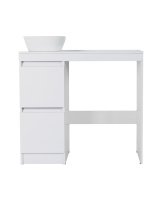 Тумба напольная с раковиной под стиральную машину Orange Sistema STM-100TUW+RA белый