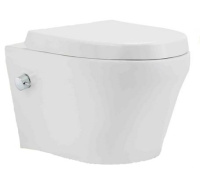 Подвесной безободковый унитаз с функцией биде с сиденьем микролифт beWash  Metison 78343601