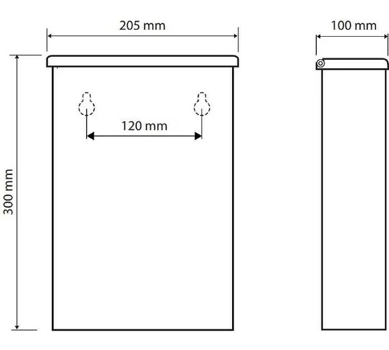 Контейнер для мусора настенный, 6 л, Bemeta 101915050 черный