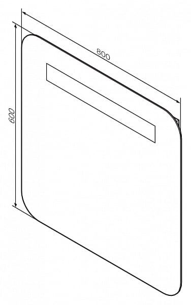 Зеркало AM.PM Like M80MOX0801WG