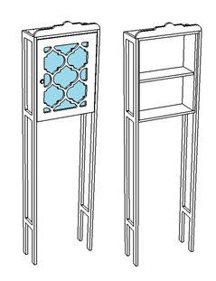 Стойка - шкаф Corozo Манойр 50 SD-00000327