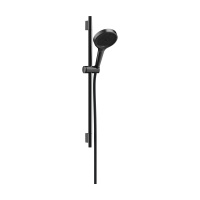 Душевой гарнитур Hansgrohe Rainfinity 130 3jet Designflex EcoSmart 28746340 шлифованный черный хром