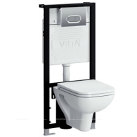 Комплект унитаза с инсталляцией и крышкой-сиденьем Vitra S20 9004B003-7204