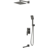 Душевая система скрытого монтажа Grossman Style 501.K35.05.420 графит сатиновый Душевая система скрытого монтажа Grossman Style 501.K35.05.420 графит сатиновый