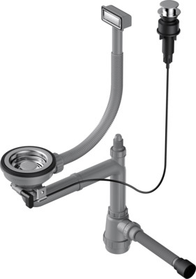 Арматура для одночашевых моек с клапаном-автомат Omoikiri WK-1-IN-A 4956468